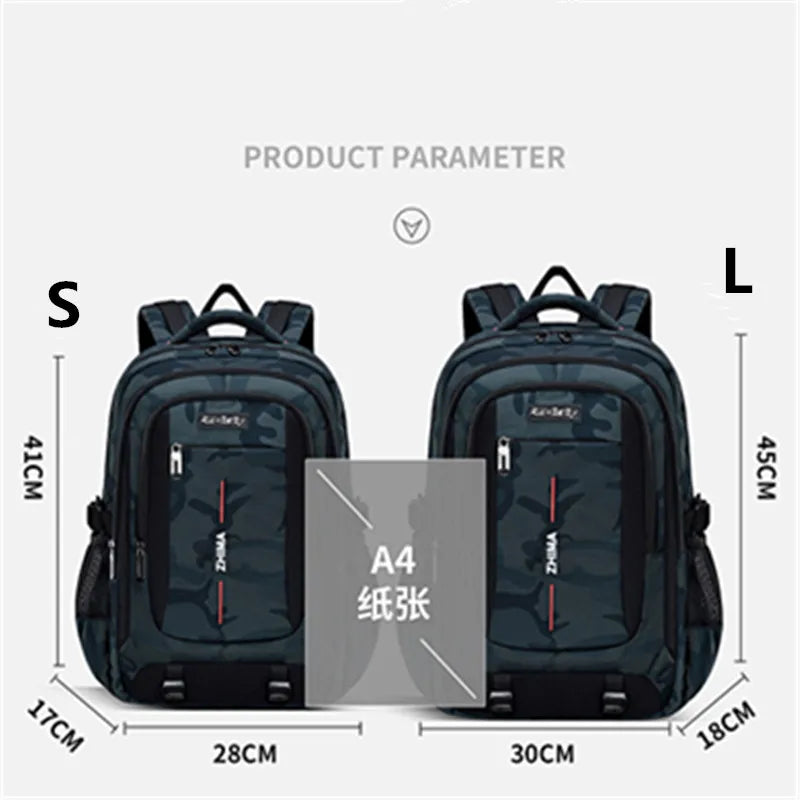 3pcs/set Male Backpacks High School Bags for Women 2026 Boys One Shoulder Big Student Travel Bag Men School Backpack Mochila