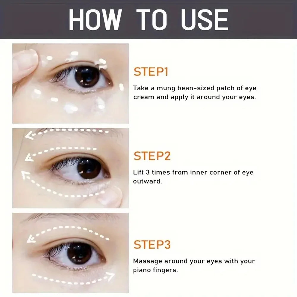 Turmeric vitamin c eye cream stick nourish skin, improve fine lines, relieve eye bags and dark circles, brighten eye skin