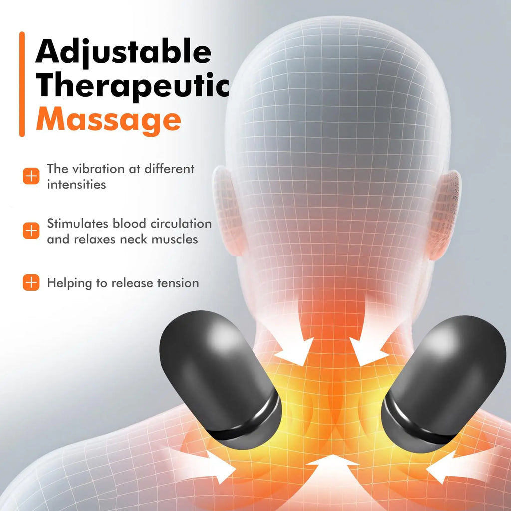 3-in-1 Neck Massager Pillow for Shoulder Deep Tissue , with Heating and Traction Function, Hump Corrector for Women