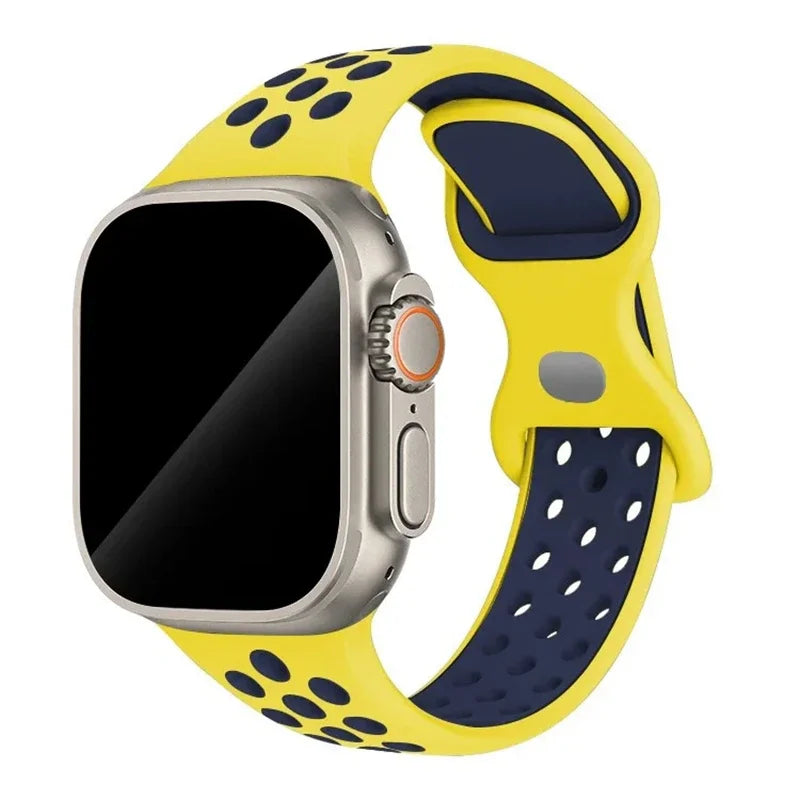 Strap For Apple Watch Band 44mm 49mm 45mm 40mm 41mm 38mm 42mm correa Breathable sports bracelet iwatch series 8 SE 7 6 5 9 Ultra
