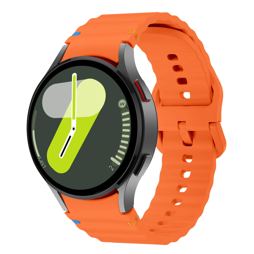 Original Silicone Band for Samsung Galaxy Watch 7 6 5 4 44mm 40mm 5Pro 45mm Bracelet for Galaxy Watch 4 6Classic 43mm 47mm Strap
