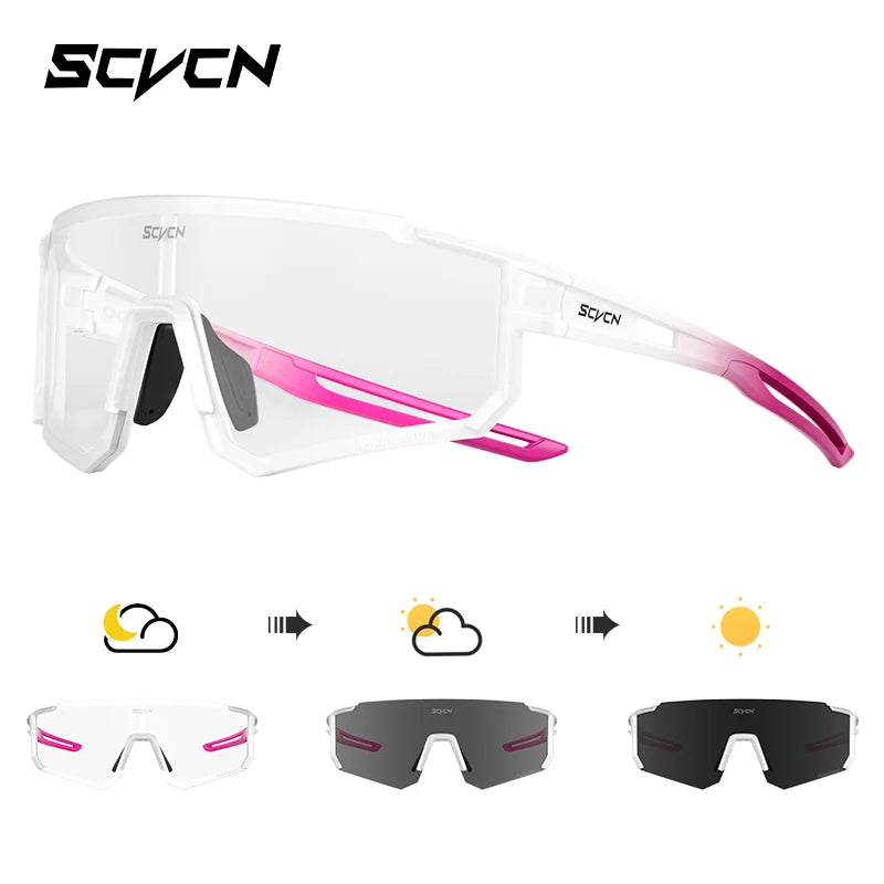 SCVCN Fashion Street Sunglasses for Men Sport Y2K Cycling Glasses MTB Bike Bicycle Camping Golf UV400 Glasses Women Baseball