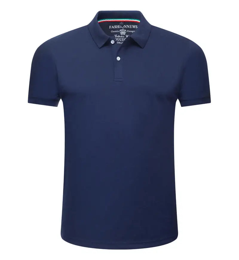 Mens Polo Shirts Short Sleeve Casual Solid Color Fashion Summer Lapel Male Turndown Tops Work Clothes Breathabl Comfortable