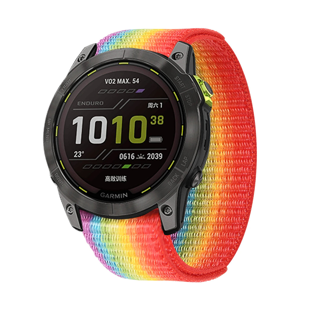 Hook Loop Nylon Strap For Garmin Fenix 7X 7 6X 6 Pro 5 5X Plus 3 HR Epix Gen 2 MK2i 955 945 Band 26mm 22mm Bracelet Wristbands