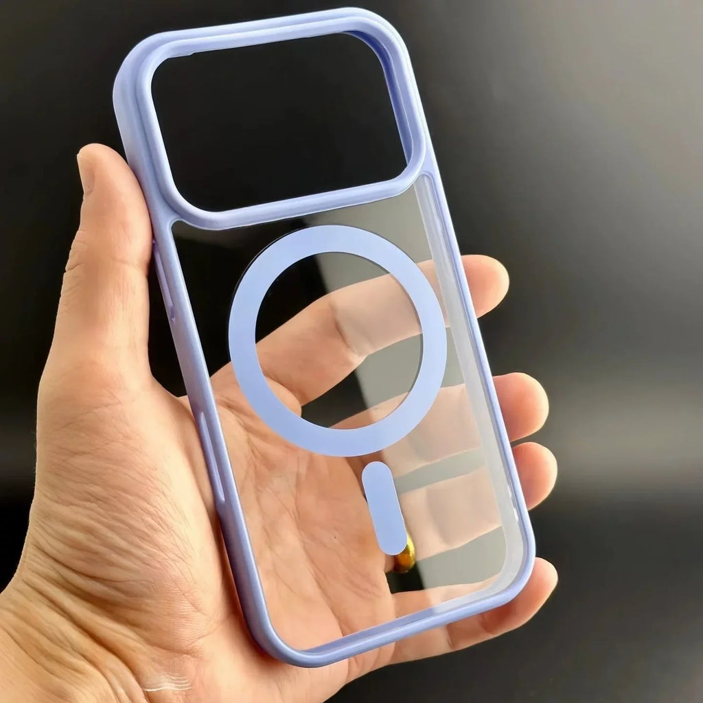 Fashion for Magsafe Wireless Charge Phone Case for IPhone 18 17 Air 16 15 14 Plus 13 12 Pro Max Transparent Acrylic Back Cover