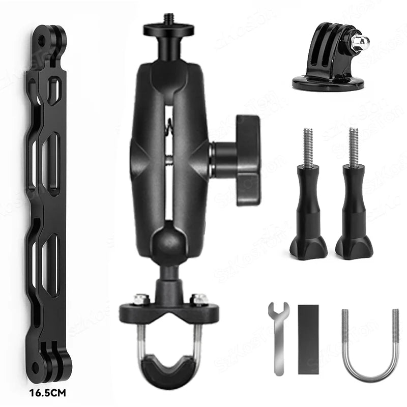 For GoPro 13 12 11 10 Motorcycle Bicycle Holder Handlebar Mount Bracket For Insta 360 X5 X4 DJI OSMO 360 Action 6 5 4 Accessory