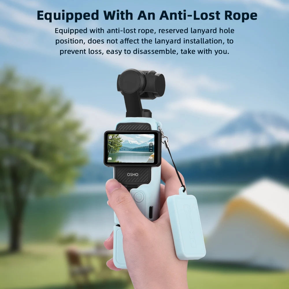 Case for DJI OSMO Pocket 4 Pro 4 3 Silicone Protective Cover Anti-Scratch Lens Cap Protector for Pocket4 Case Shell Accessories