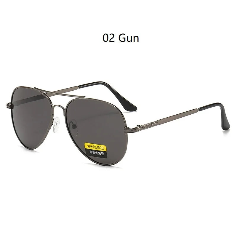 Luxury Pilot  Sunglasses Men Women Driving Fishing Retro Sun Glasses Brand Designer Male Metal Sunglasses For Man
