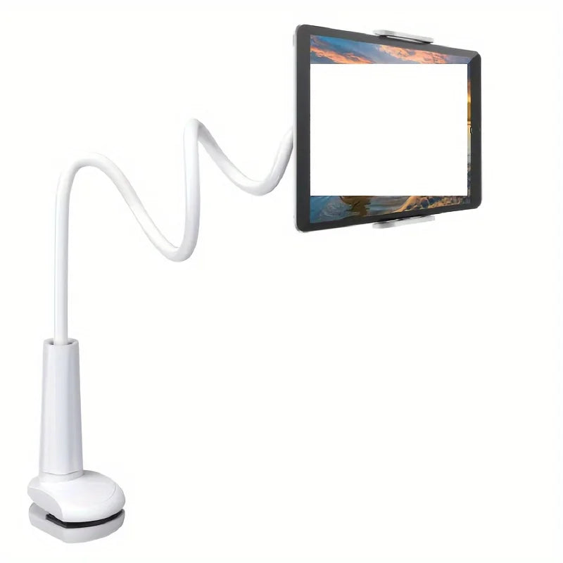 360 Degree Rotating Tablet Phone Holder Spiral Base, Suitable for Beds, Headboards, Desks, Long Arm Phone Tablet Holder