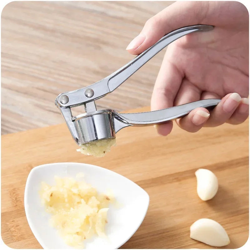 Professional Kitchen Tools Garlic Press High Qulity Crush Garlic Smooth-Handled Easy to Clean Fruit & Vegetable Crusher