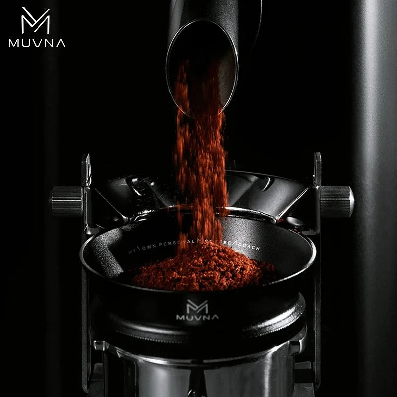 MUVNA Magnetic Dosing Ring Funnel 51/53/58mm, Espresso Ring Dosing Anti-Spill with Magnet Fit Portafilter Barista Accessories