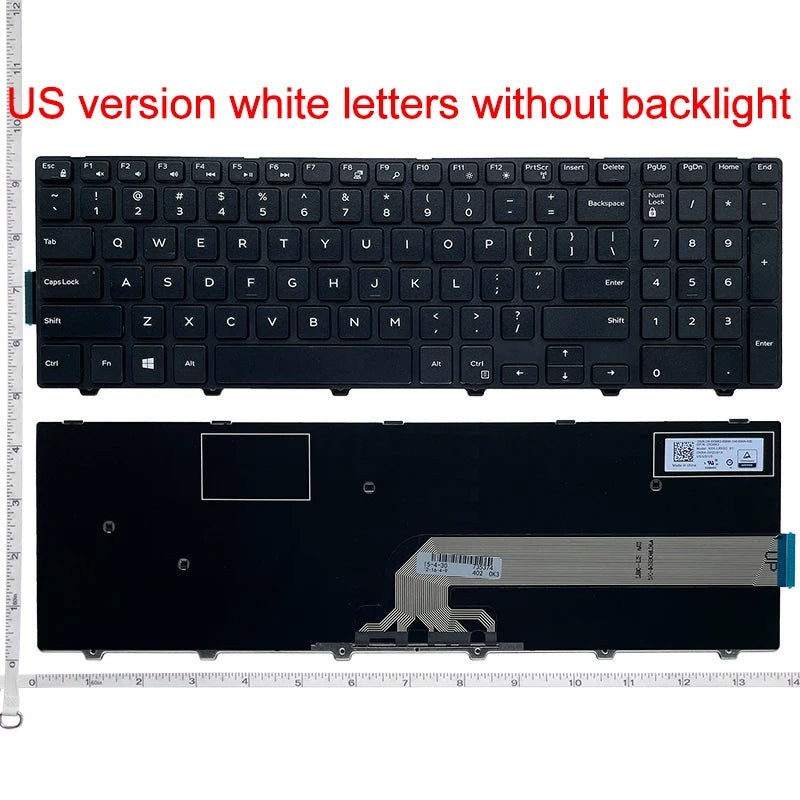 US/UK/SP keyboard For Dell Inspiron 15 3000 5000 3541 3542 3543 5542 3550 3560 3551 3552 3559 3565 3567 3558 5545 5547 5566 5748