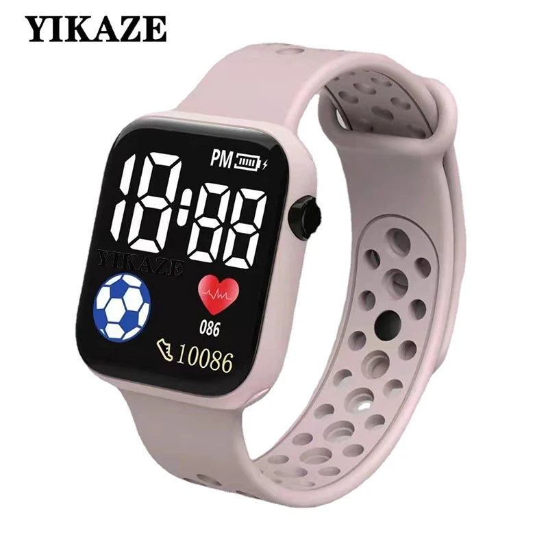 2026 LED Digital Watch For Kids Boys Sports Waterproof Watches Girls Silicone Digital Watch Casual Childrens Electronic Reloj