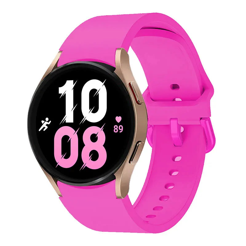 official Silicone Strap For Samsung Galaxy Watch 5 4 44mm 40mm/4Classic 46 42mm Wrist 20mm Bracelet Galaxy Watch 5 Pro 45mm Band