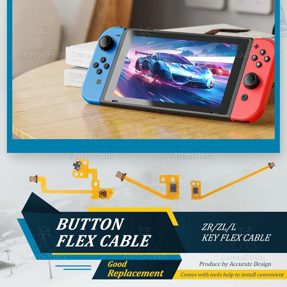 ZL ZR L Button Flex Cable for Switch/Switch OLED Joycon Replacement Repair Part Fix Unresponsive Shoulder Button & Broken Ribbon