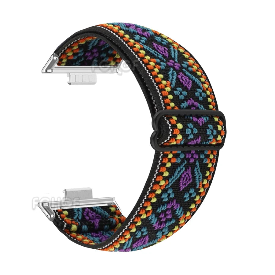 Elastic Nylon Loop Watch Band For Huawei Watch Fit 4 Pro Strap Replacement Wristband For Huawei Fit 3 Bracelet Correa Accessorie
