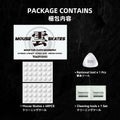 TALONGAMES Mouse Skates 48 Dots Universal for Cloth Mousepads, 6mm, High Durability, Low Noise, Smooth Glide, Curved Edge, KUMO