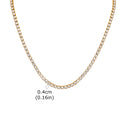 Hip Hop Tennis Chain Necklace for Men,4mm Stainless Steel Zircon Chokers,Luxury Rock Punk Jewelry Gift for Husband Dad Son