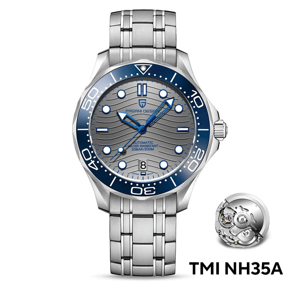 2025 New PAGANI DESIGN PD1685 Men's Watches Mechanical Wristwatch For Men Automatic Watch Men Japan NH35A 20Bar Waterproof Clock