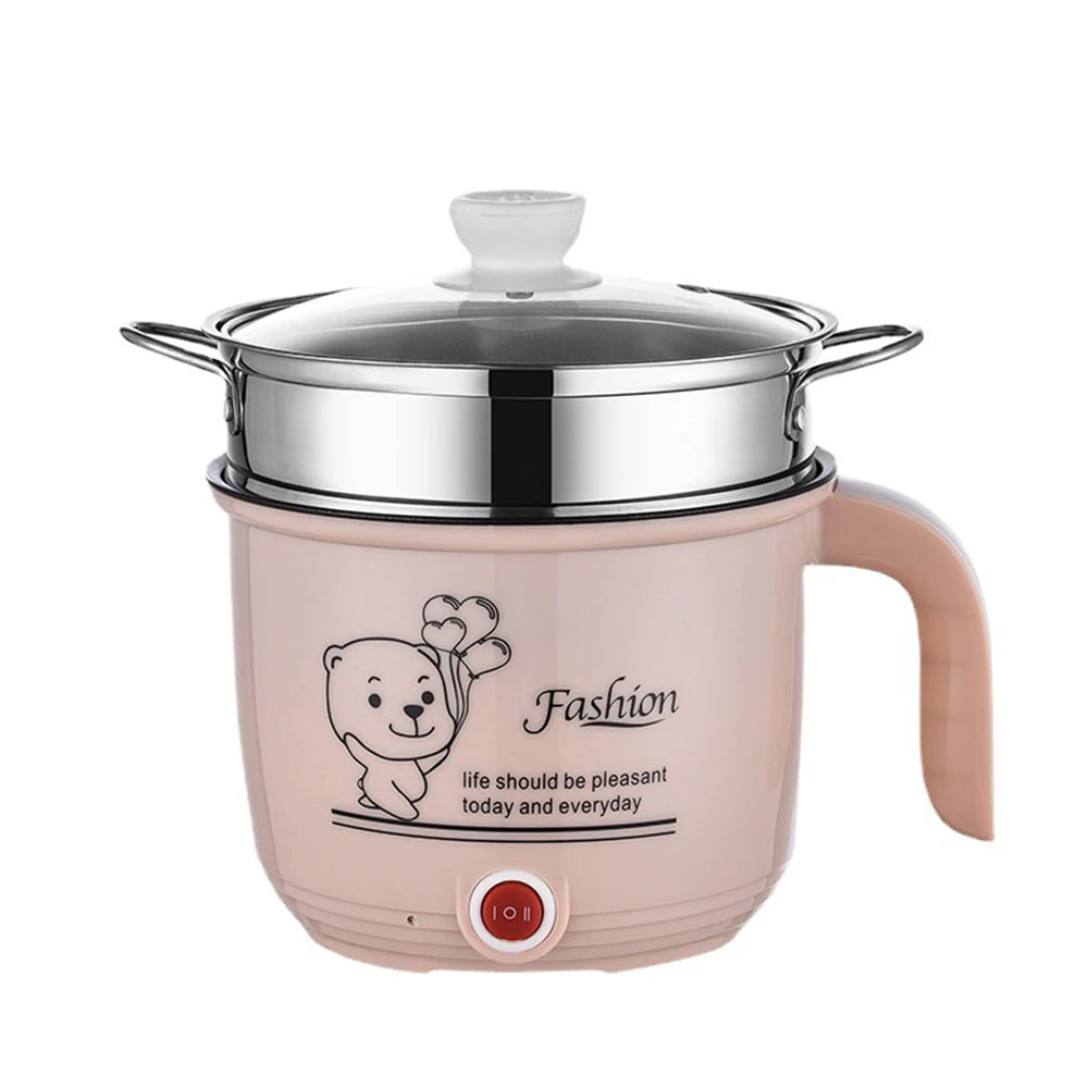 220V Electric Rice Cooker With Stainless Steel Steamer Multifunctional Kitchen Cooking Pot Non-stick Pan Hot Pot BBQ Home Use