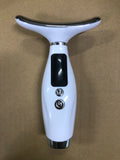 Portable 7 Colors LED Light Therapy Face Neck Massager 3 Gears Adjustable Gentle Vibration Anti Wrinkle Skin Tightening Lifting