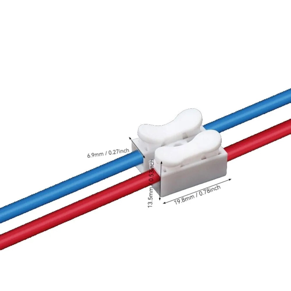 10/20/50Pcs No Solding Quick1P 2P 3P Cable Wire Connector No Screw Terminal Block Spring Clamp