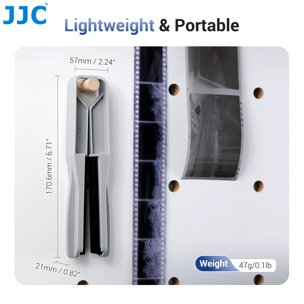 JJC Film Squeegee for 35mm and 120 Film, Film Wiper with Silicone Blades to Dry Water No Marks and Scratches Leave