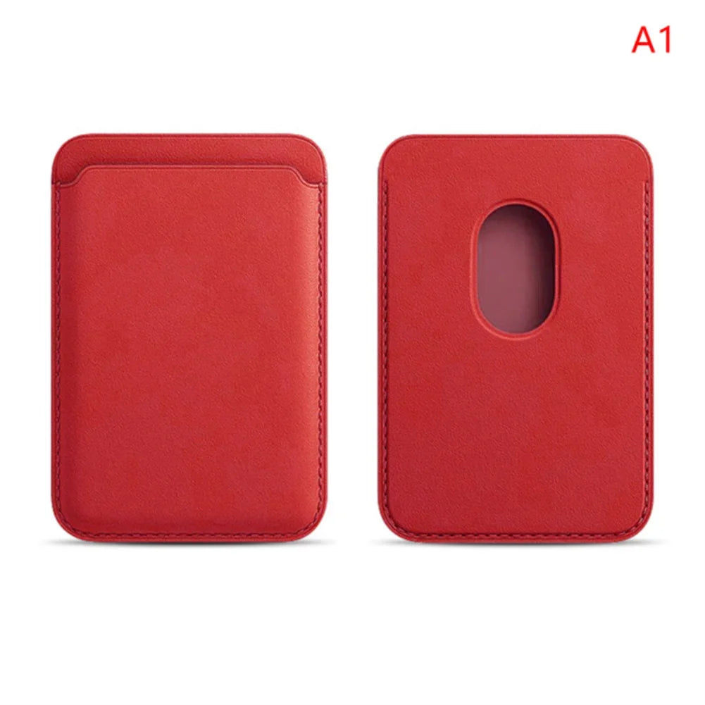 Blocking Magnetic Card Wallet Holder Leather Pocket Card Sleeve For iPhone 15/16/17Pro Max Magnet Anti-Theft Credit ID Card Case