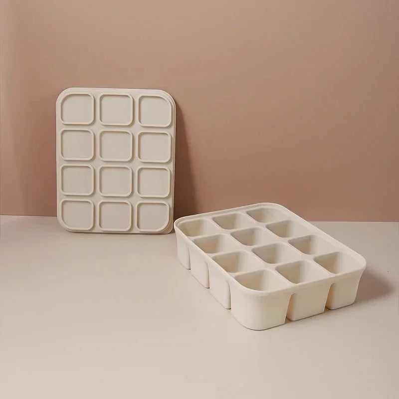 12 Grid Ice Cube Mold Silicone Ice Cube Tray Square Tray Mould Easy Release Silicone Ice Cube Forms Bar Kitchen Accessories
