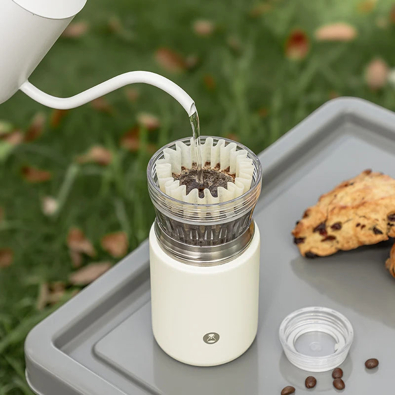 TIMEMORE Crystal Eye Travel Brewer 300ml Portable Coffee Brewer Coffee Cup 2-in-1 Compatible With 155 # Paper Filter