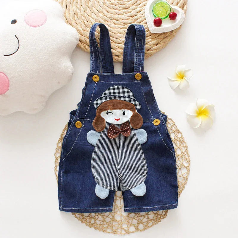 IENENS Summer Kids Baby Boys Jumper Pants Denim Clothing Shorts Jeans Overalls Toddler Infant Girl Playsuit Clothes Trousers