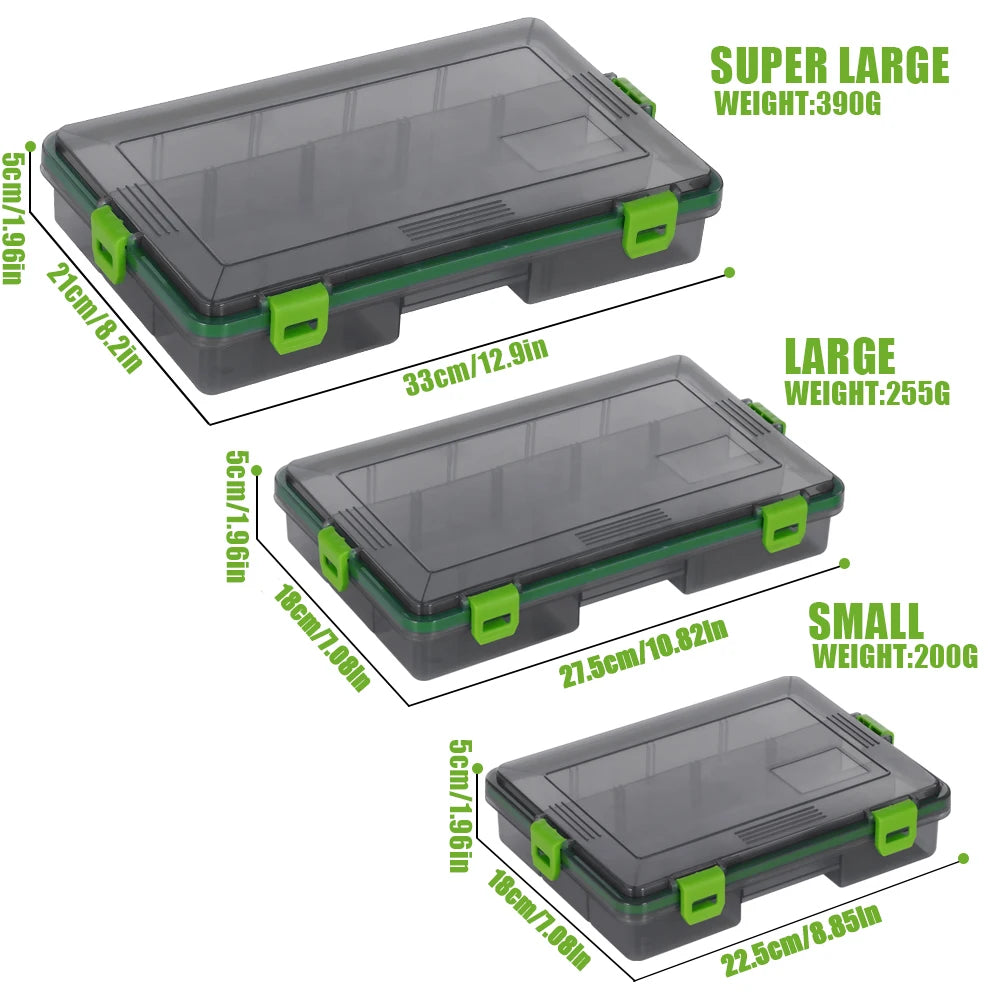 CAZULO waterproof fishing gear box, fishing equipment bait box, fishing hook storage box, fishing tool accessories