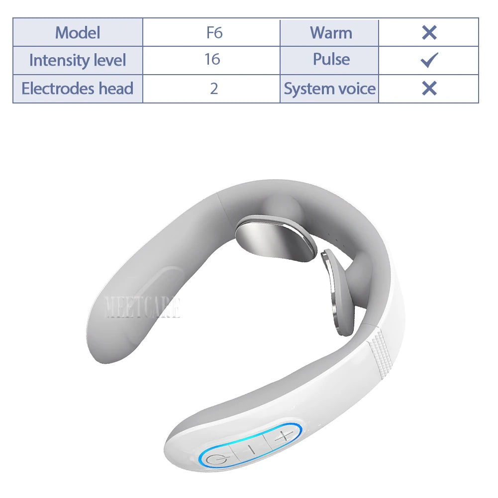 Pulse Neck Massager Electric Smart Cervical Massagers TENS Pain Muscle Kneading Massage