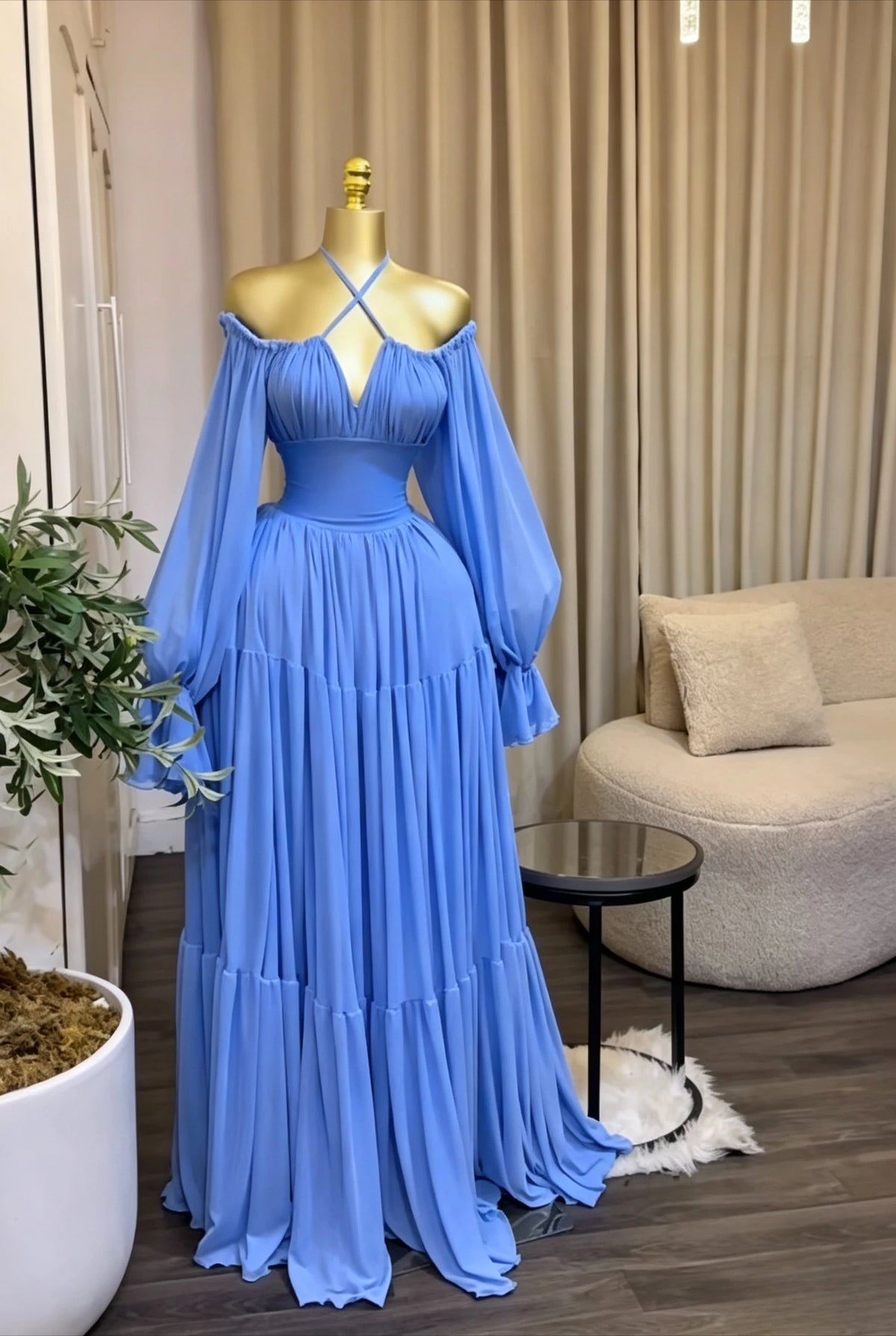 CM.YAYA 2026 Fall Winter Women Long Sleeve Slash Neck Long Maxi Dress Slim Evening Birthday Trendy Sexy Vacation Party Dresses