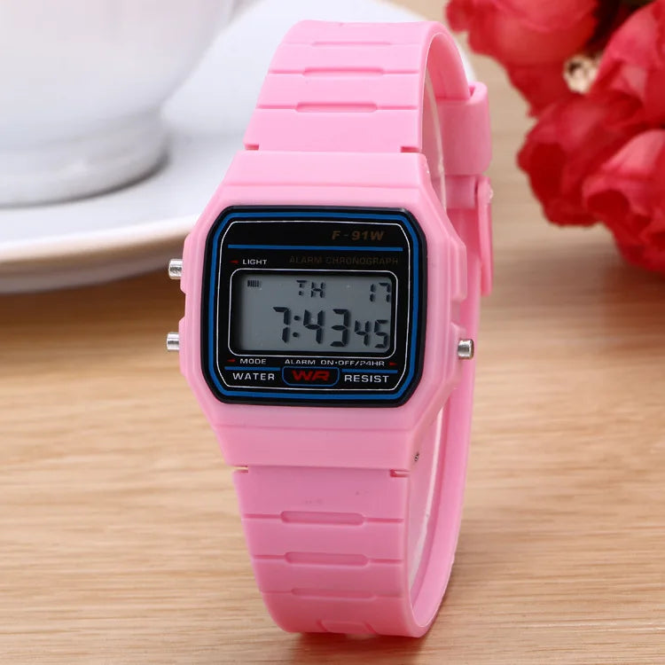 Sports Rose Gold Children Watches for Women Electronic Digital Display Retro Style Alarm Clock Men's Relogio Masculin Reloj