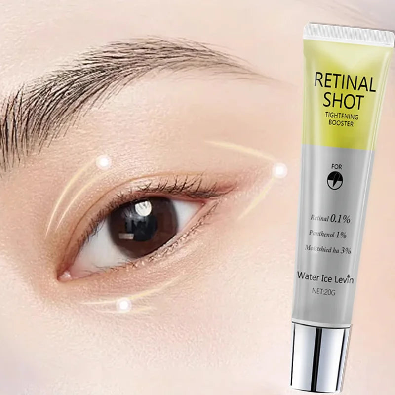 Retinal Shot Tightening Booster Eye Serum with 0.1% Retinal & 3% HA for Firming, Moisturizing & Smoothing Skin.