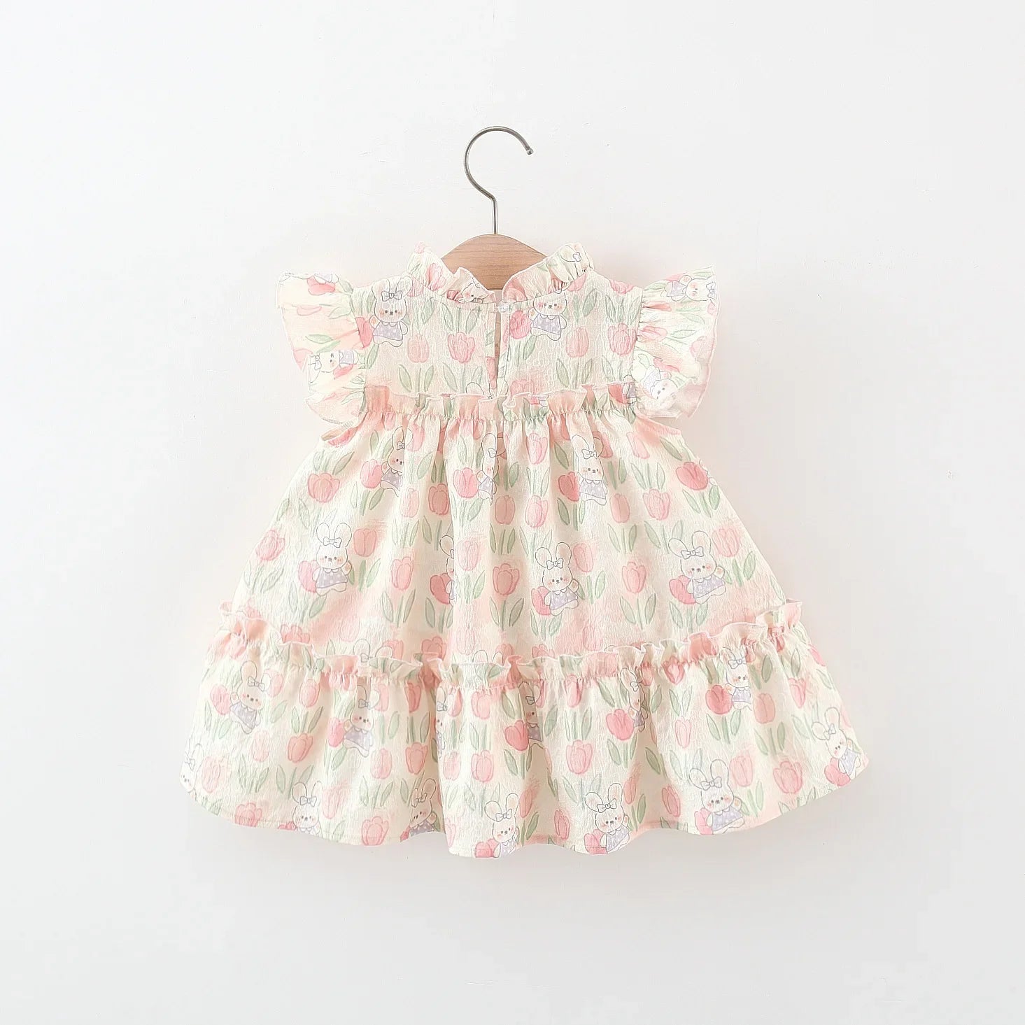 Summer New Cute Rabbit Baby Girl Dress Sweet Tulip Children'S Clothing (9 Months -4 Years Old)