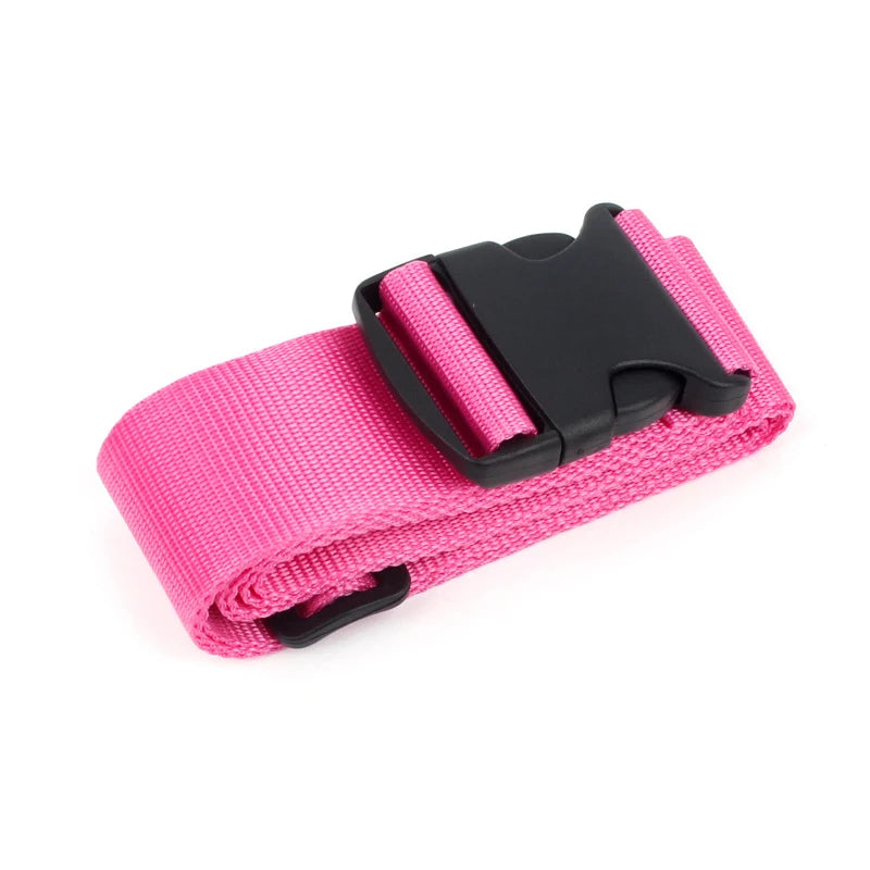 Straight Shaped Luggage Straps for Suitcase Polyester Luggage Belt with Adjustable Release Buckle Travel Accessory
