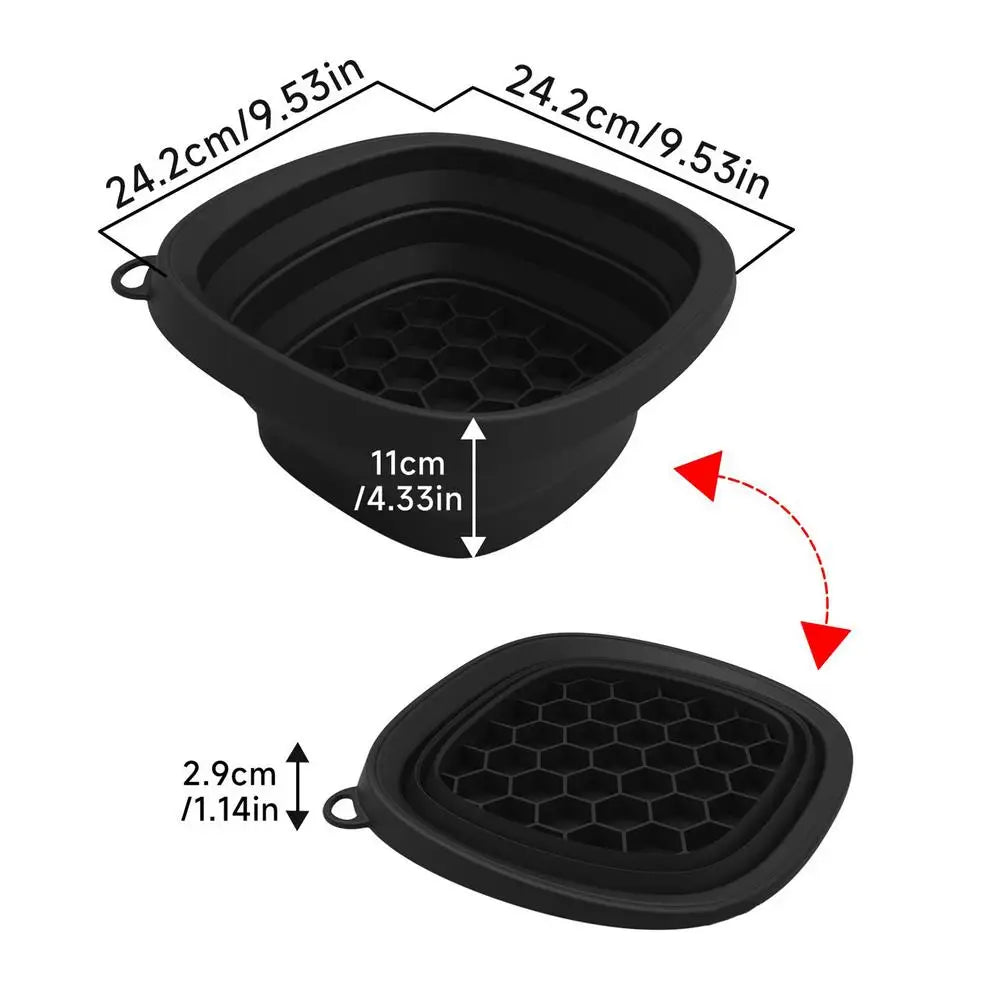 Foldable Face Ice Bath Bowl for Women Girls Facials Skin Cares Tool Silicone Cold Therapy Washbasin Portable Face Dipping Bowl