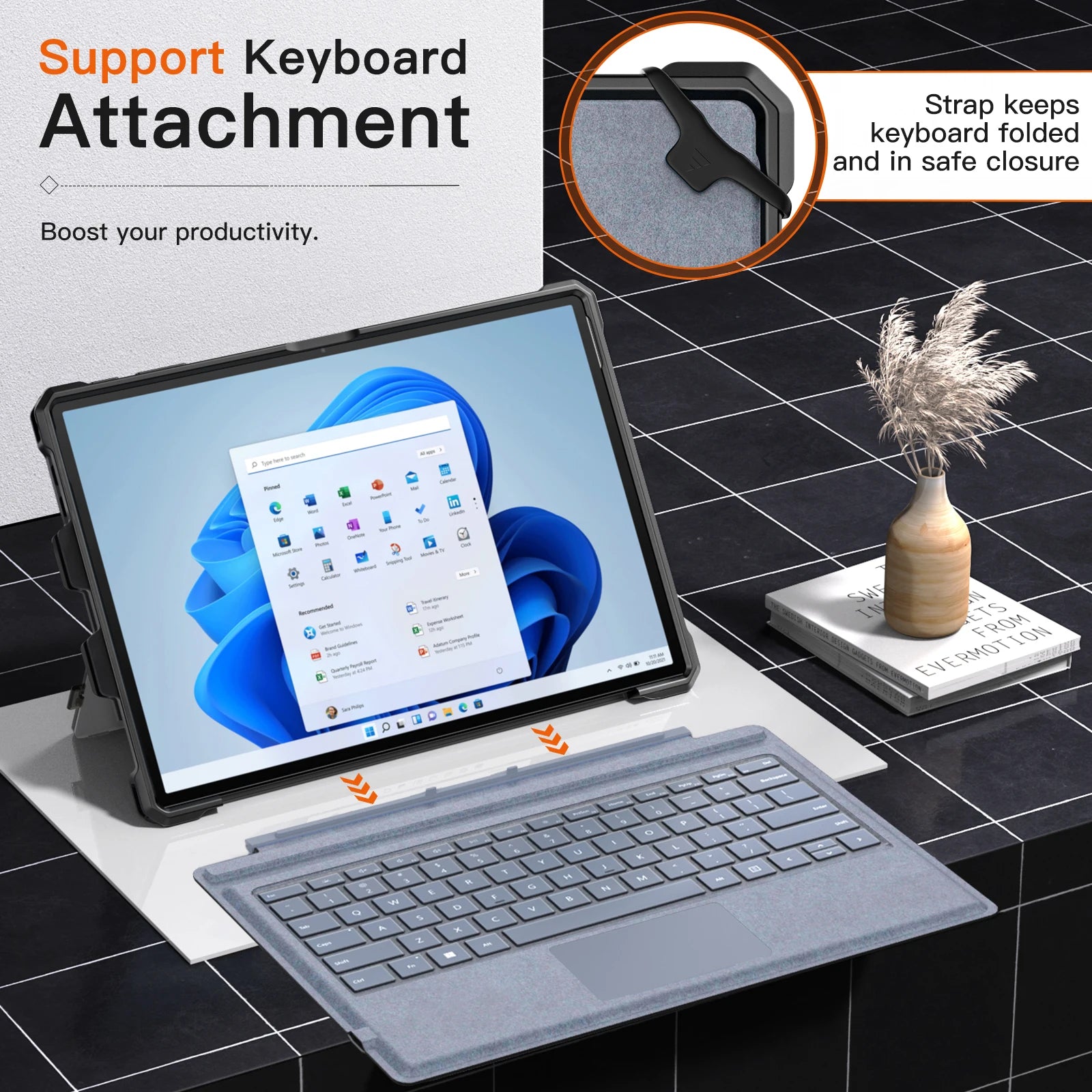 Casing untuk for Surface Pro 7 Plus Pro7 6 5 4 LTE All-in-One Rugged Cover Case with Pen Holder Kickstand Protective Case