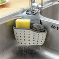 Adjustable Faucet Sink Drain Basket Rubber Sponge Soap Holder Kitchen Storage Rack Kitchen Sink Accessories