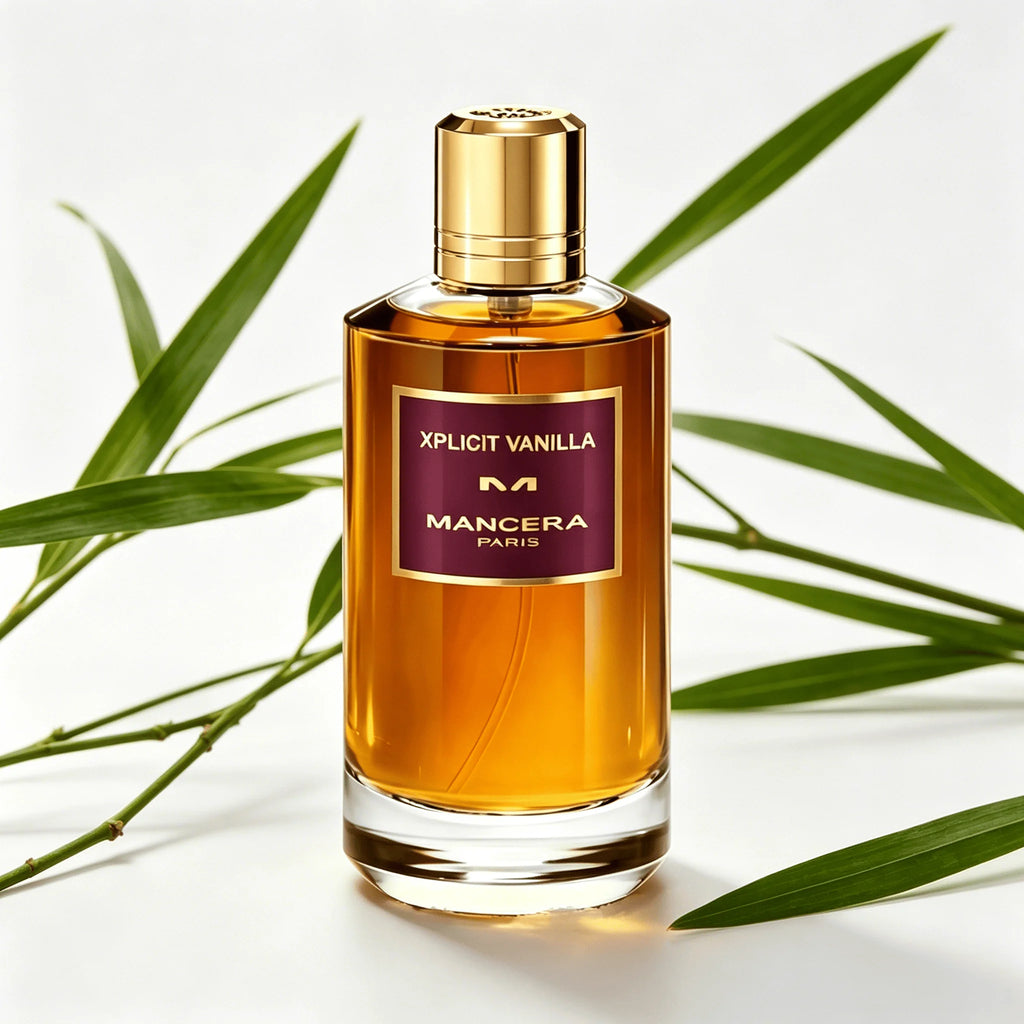 Mancera Paris Xplicit Vanilla Eau de Parfum 120ML Long Lasting Rich Creamy Warm Vanilla Woody Fragrance Unisex Perfume Amber Liquid Octagonal Bottle Luxurious Evening Scent Holiday Gift for Him and Her