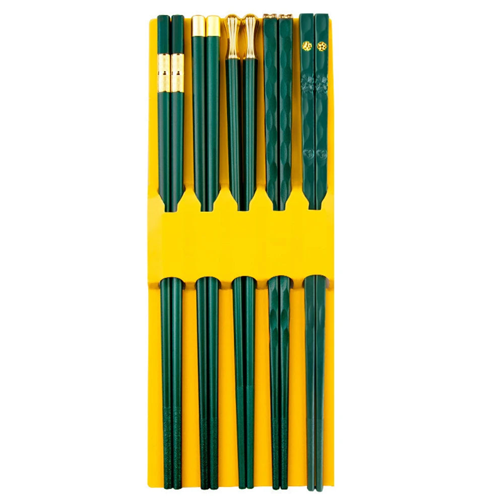 5Pairs High Quality Japanese Non-Slip Chopsticks Korean Home Hotel Restaurant Portable Healthy Food Stick For Sushi Chopsticks