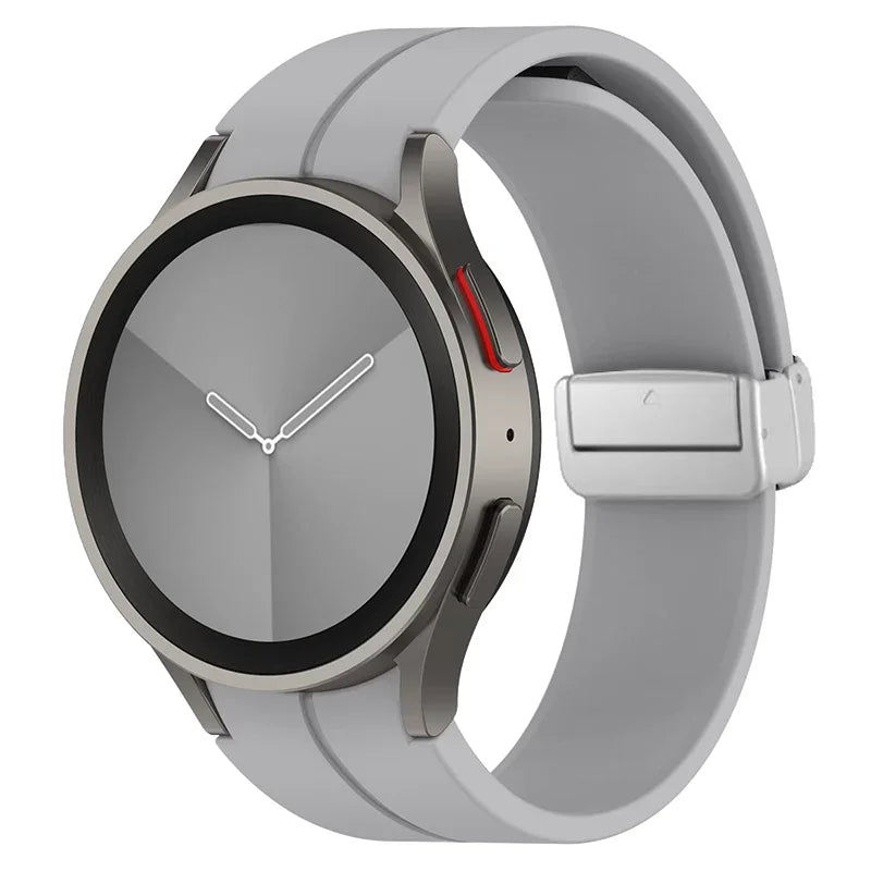 Original Silicone Band for Samsung Watch 7 6 5 4 Classic Strap 47mm 43mm 44mm 40mm Magnetic Buckle For Galaxy Watch 5 Pro 45mm