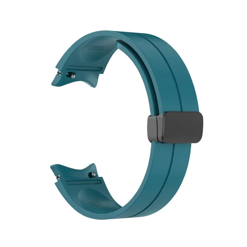 Original Silicone Band for Samsung Watch 7 6 5 4 Classic Strap 47mm 43mm 44mm 40mm Magnetic Buckle For Galaxy Watch 5 Pro 45mm