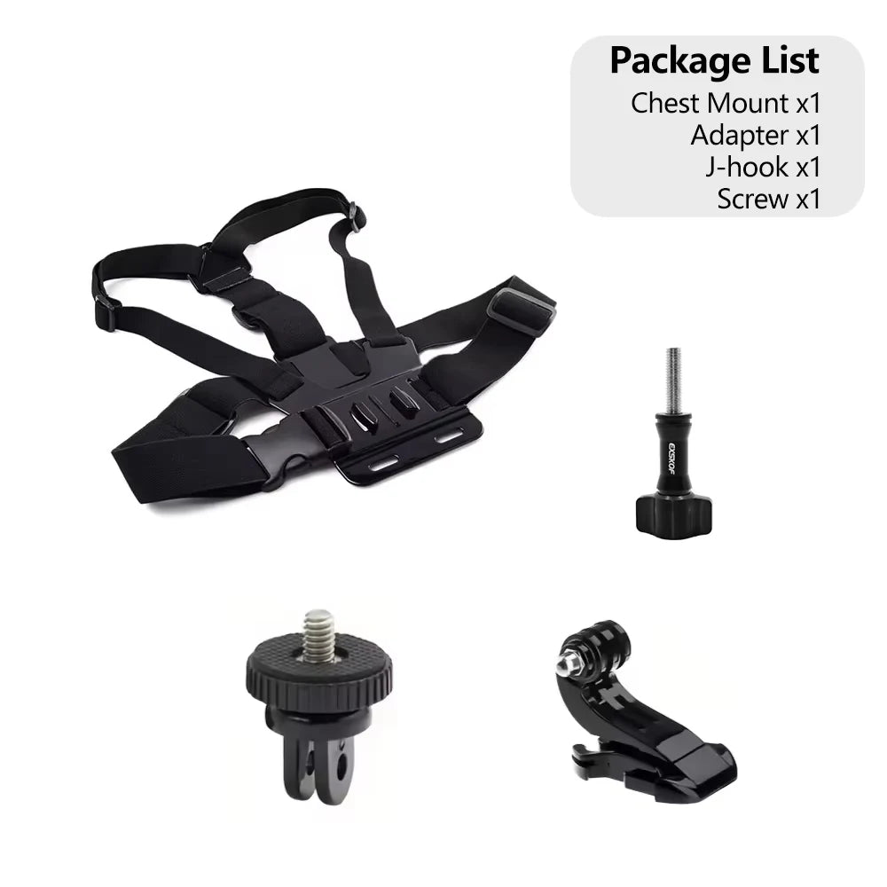 Adjustable Chest Strap Mount Harness Holder For GoPro Hero 13 12 11 10 9 Insta360 SJCAM AKASO DJI Osmo Action Camera Accessories