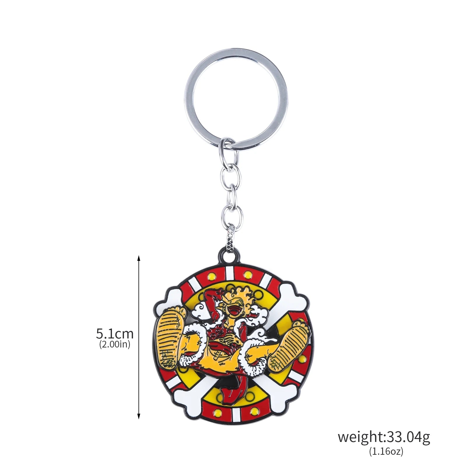 One Piece Luffy Straw Hat Keychain Rotatable Zoro Skull Metal Pendant Role-Playing Decorative Accessories Fan Jewelry Gift