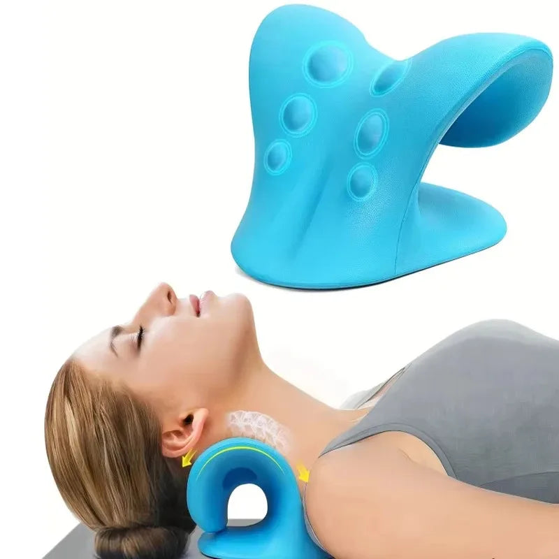 Portable Cervical Massage Pillow Gravity Trigger Point Neck Massager Pillow For Neck Correction Cervical Support Home Use