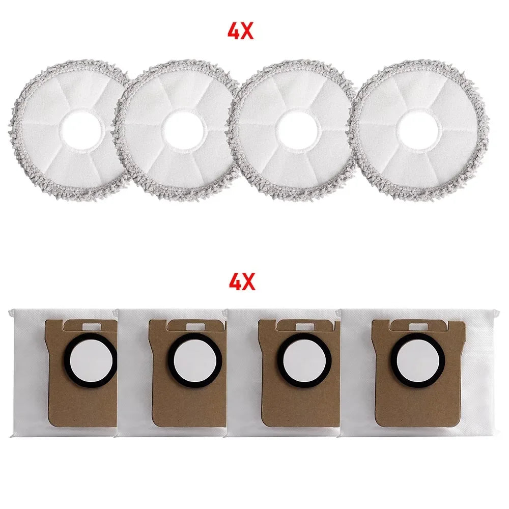 Dust Bag Mop Pads For Xiaomi X20 Plus/X10 Plus/X20 Max /X10+, For Dreame L10 Ultra /S10/S10 Pro Replacement Parts