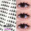 DIY 100 Cluster Self Adhesive Eyelashes Natural Long Fake Eyelash Extension NO Glue Needed Individual Lashes Makeup Tools Cils